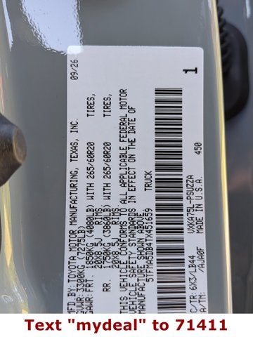 2026 Toyota Tundra 1794 Edition
